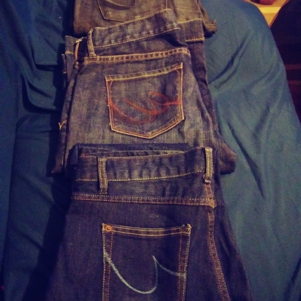 3pairs Express Flare/Boot Cut Jeans size 8